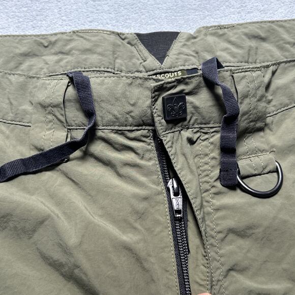 Y2k 2000s BSA Baggy Cargo Shorts Mens Medium 35x11 Boy Scouts America Surplus - Picture 4 of 16